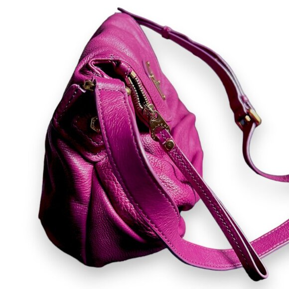Like new Marc by Marc Jacobs Fuchasia Leather Classic Q Natasha Crossbody Bag - Picture 2 of 13